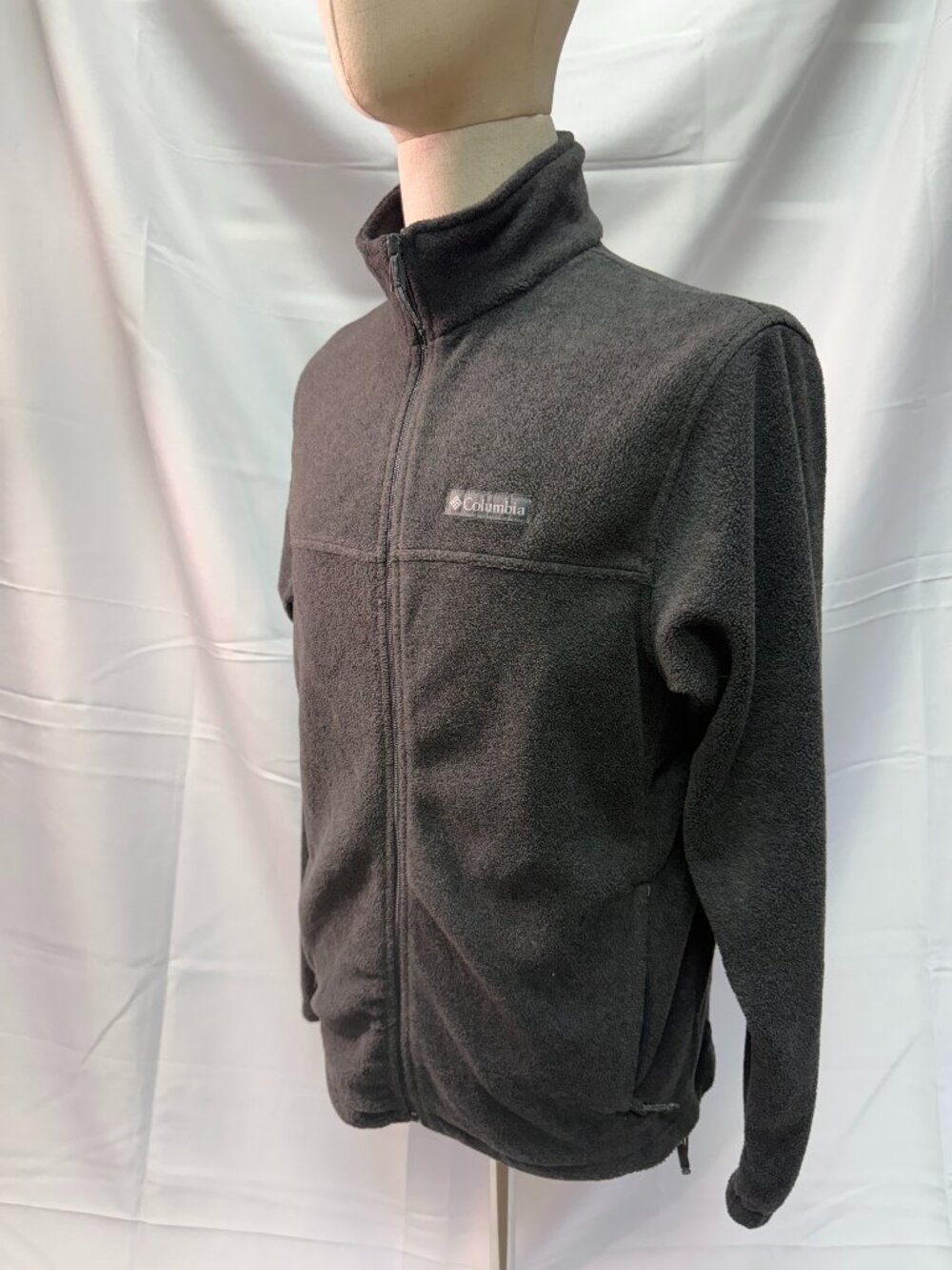 Columbia Steens Mountain Full Zip Fleece Jacket Mens M Charcoal Gray